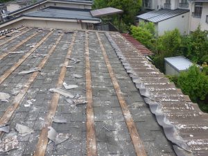 屋根修理(カバー工法)　京都市伏見区②