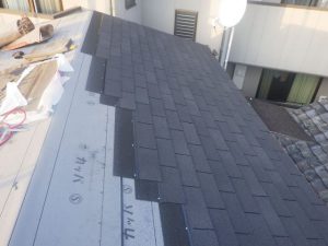 屋根瓦の補修とシングル屋根葺き替え工事　⑥（京都市北区）