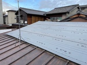 屋根の葺き替え工事　⑤　京都市上京区（施行編）