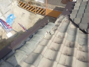 屋根の雨漏り修理　京都市伏見区　①　（連棟戸建て編）前編